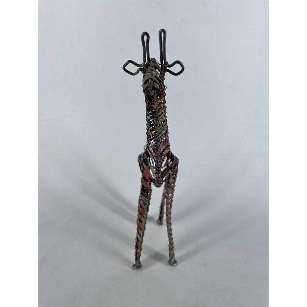 Aluminum Can Giraffe Animal Statue Handmade Pop Art Sculpture - Picture 4 of 13